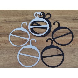 Вешалка-плечики для шарфа d133 (біла)